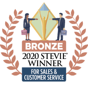 Bronze 2020 Stevie Winner for Sales & Customer Service